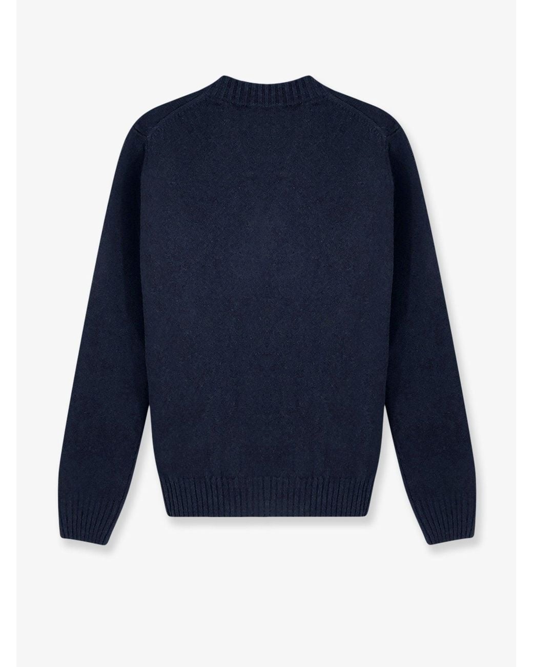 Alpha Studio Blue Virgin Wool And Cashmere Sweater for men
