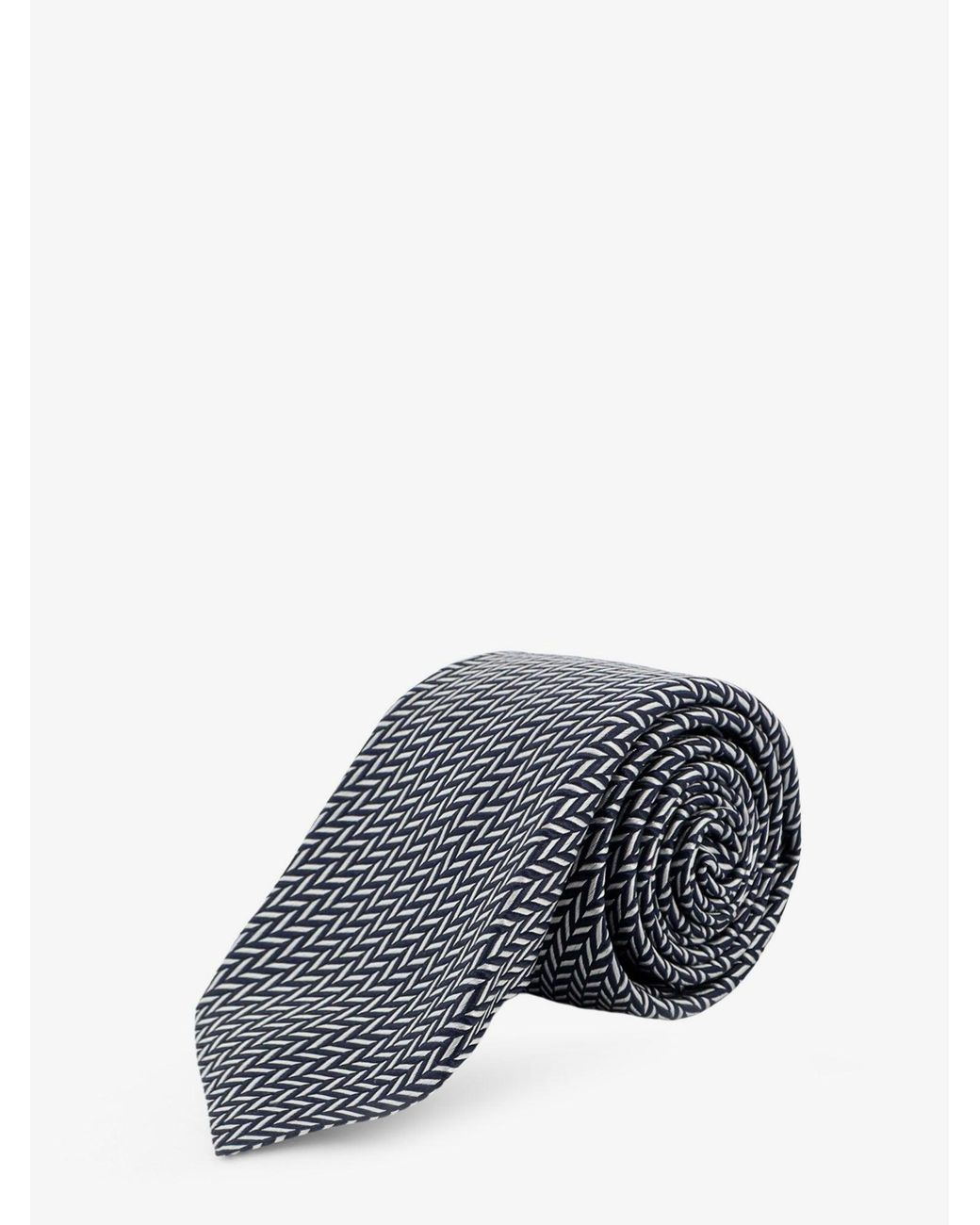 Kiton Gray Silk Tie for men