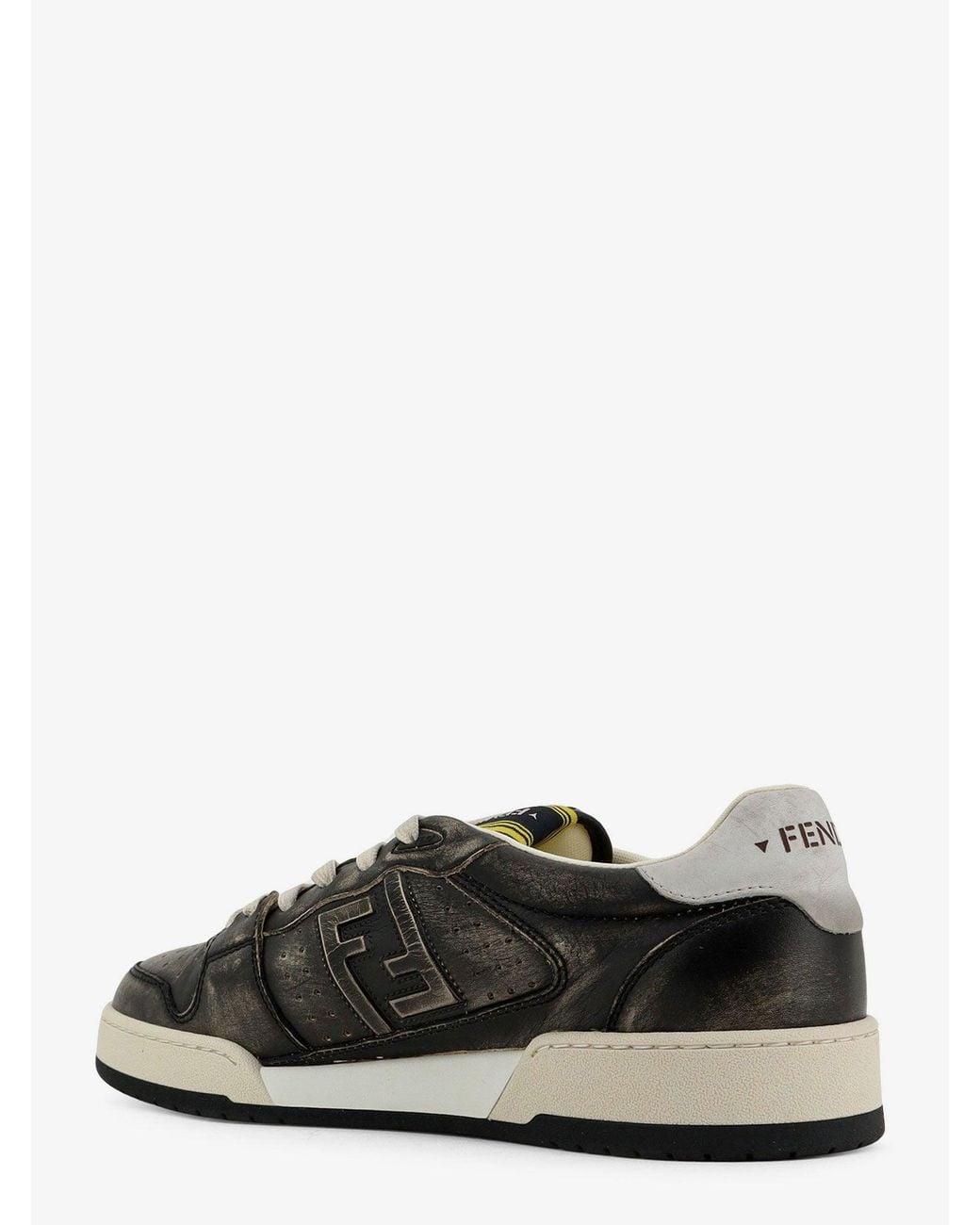 Fendi Black Match Low-Top Sneakers for men