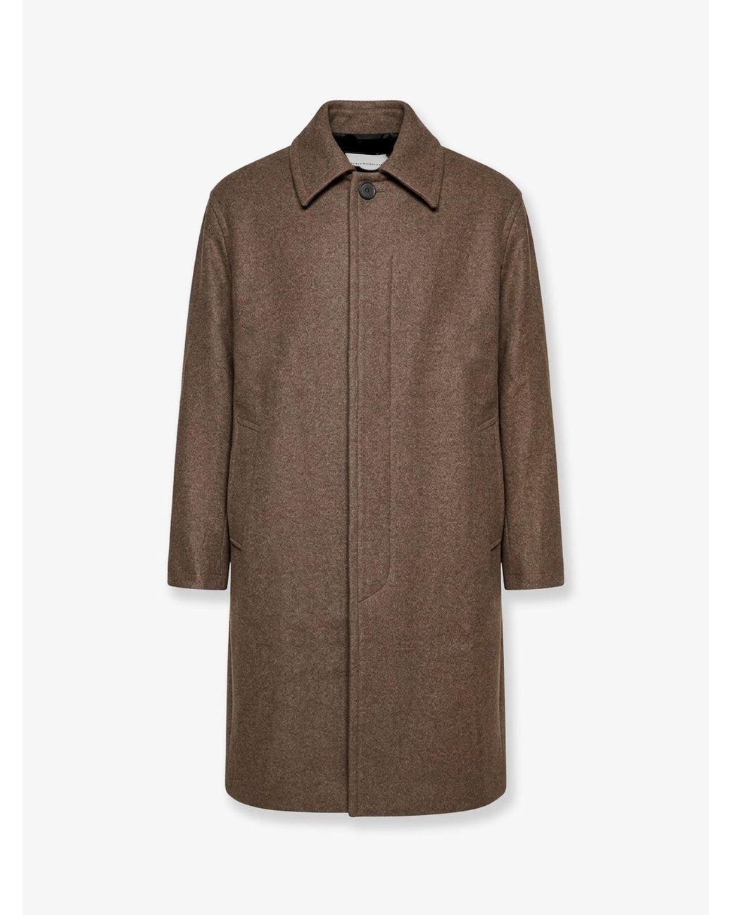 Studio Nicholson Brown Ady Wool Blend Loden Coat for men