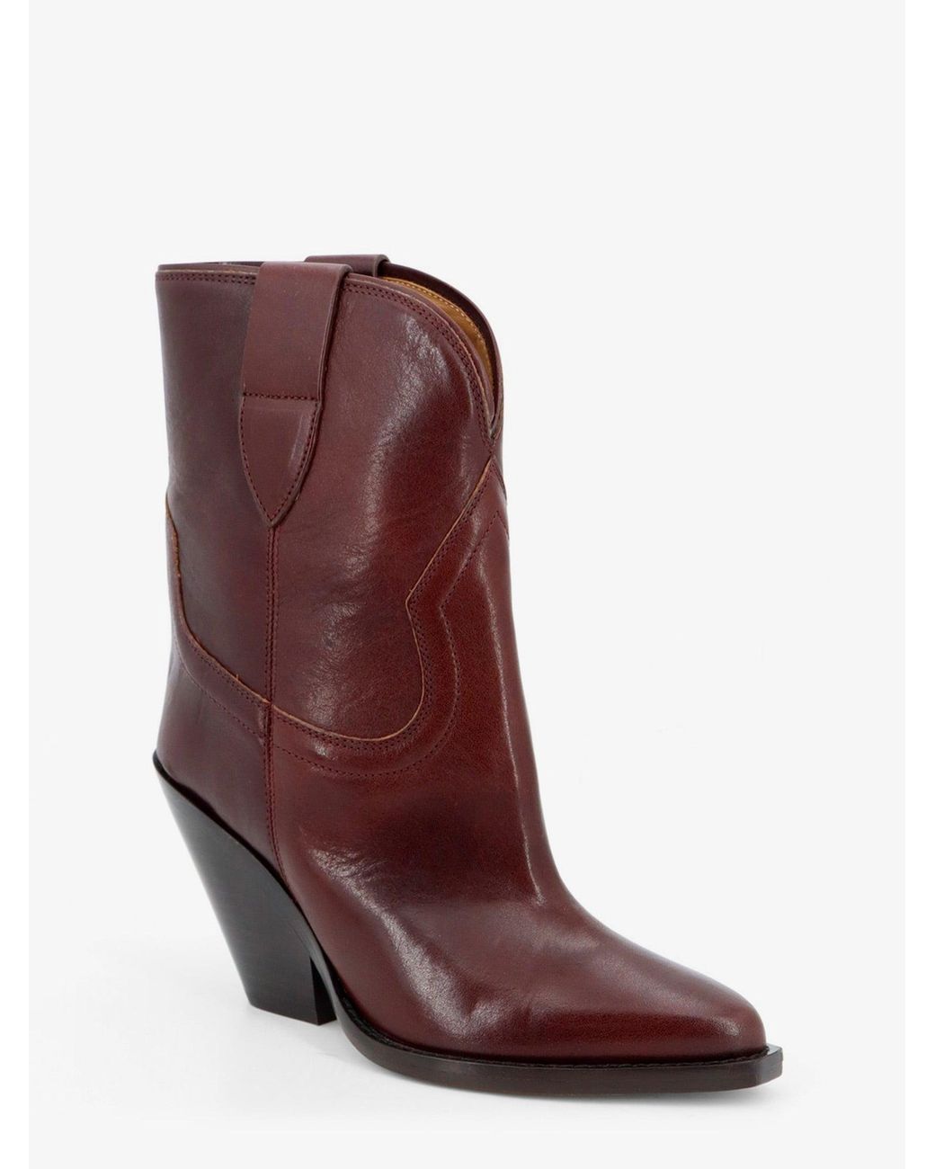 Isabel Marant Purple Leyane Leather Boots