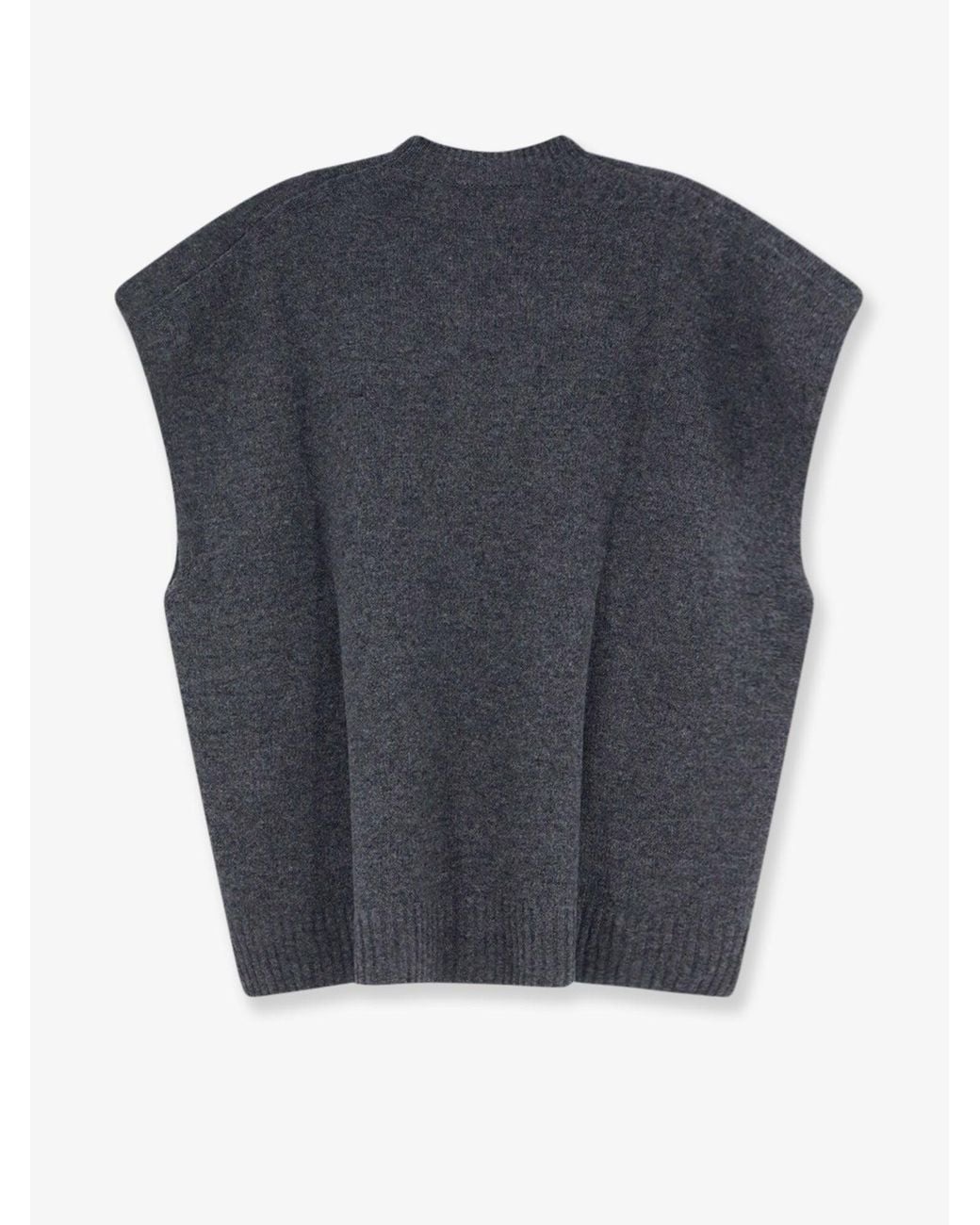 Alysi Blue Merino Wool And Cashmere Blend Sweater