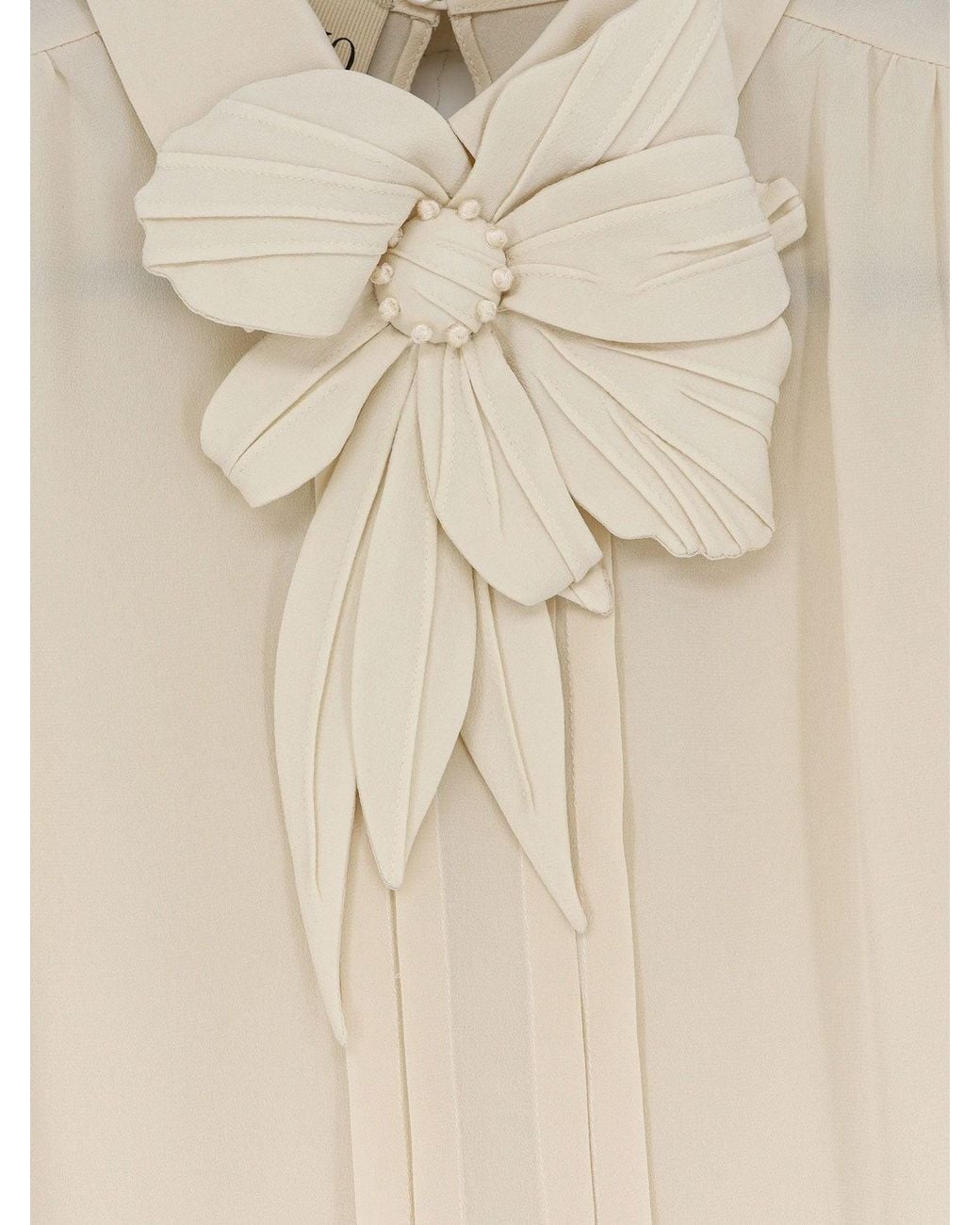 Valentino White Silk Shirt