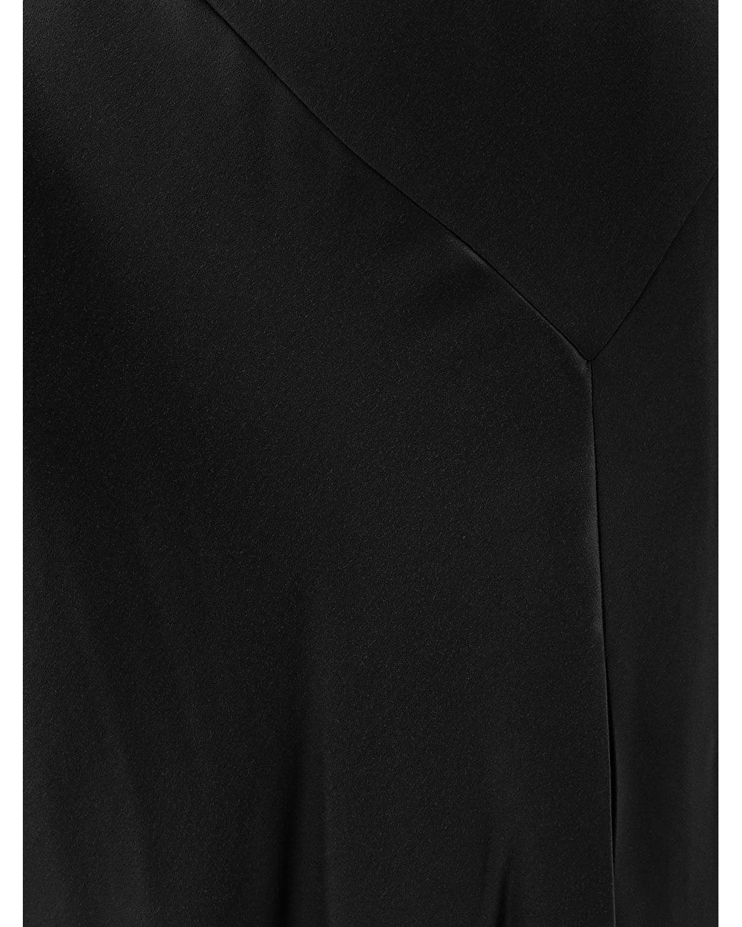 Alberta Ferretti Black Viscose Long Dress