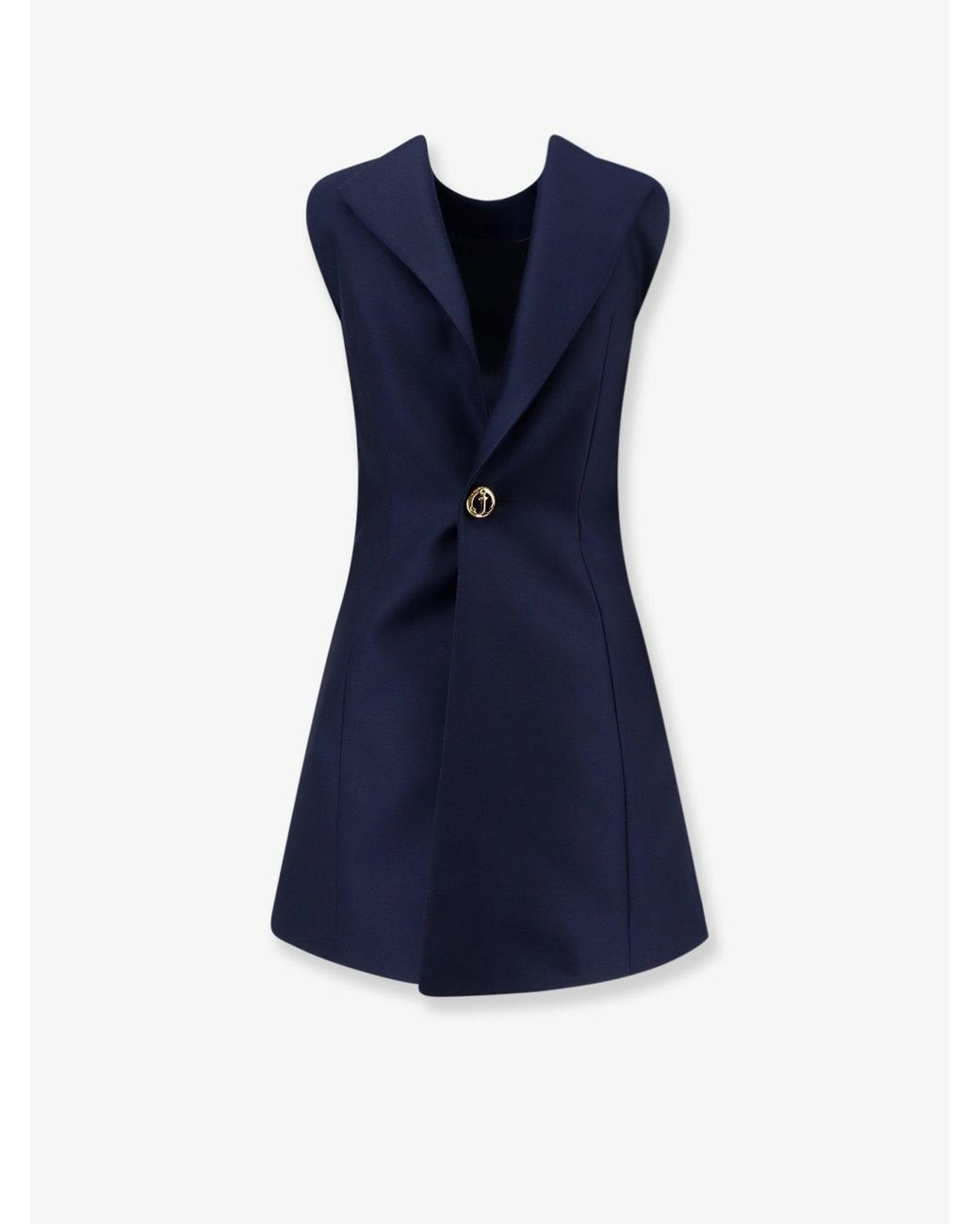 Balenciaga Blue A-Line Mini Dress