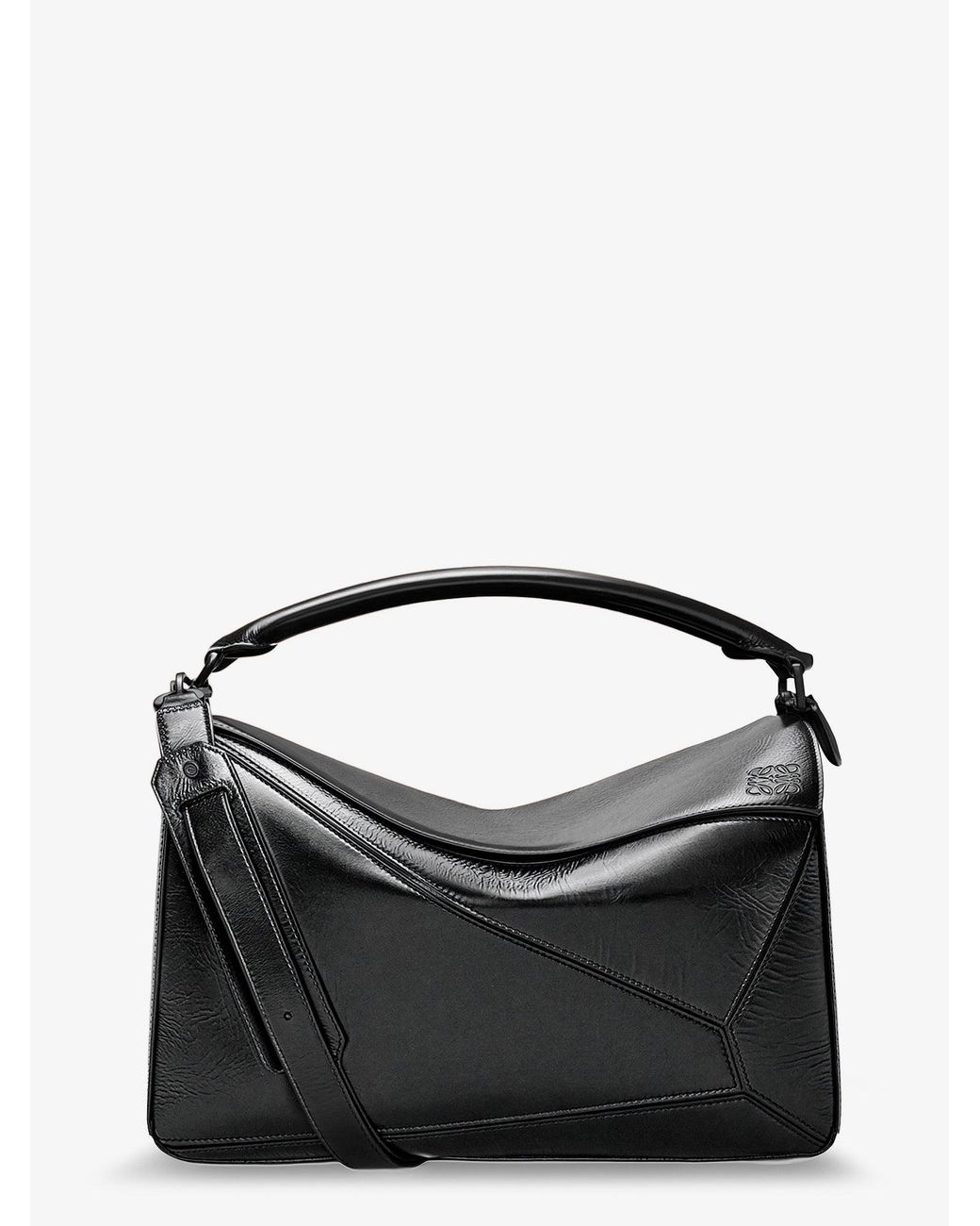 Loewe Black Puzzle Large Leather Bag for men
