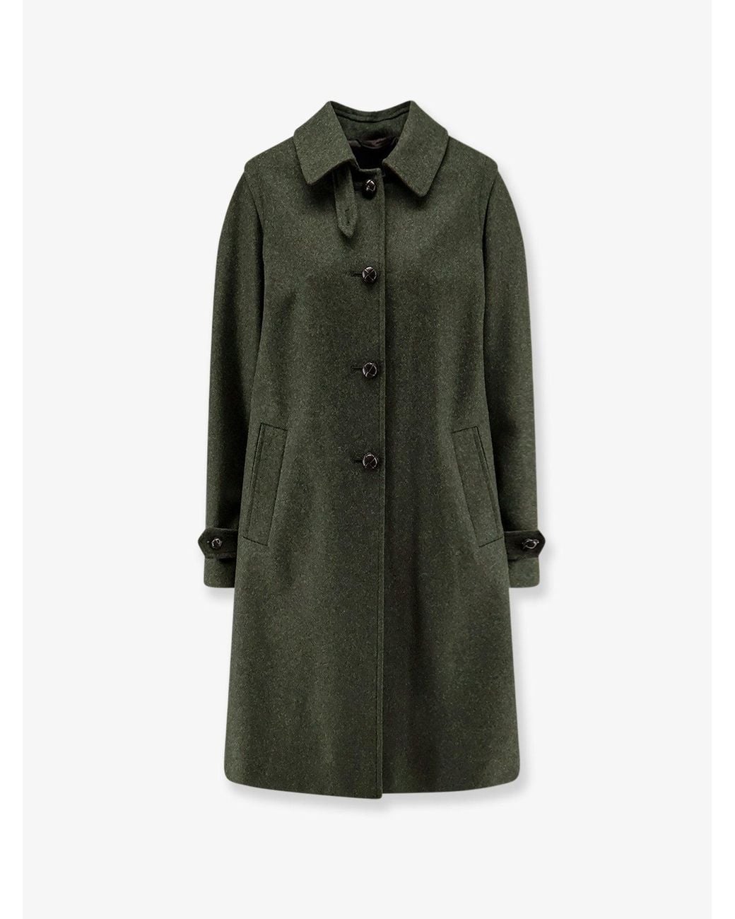 Schneiders Green Geraldine Virgin Wool Loden Coat