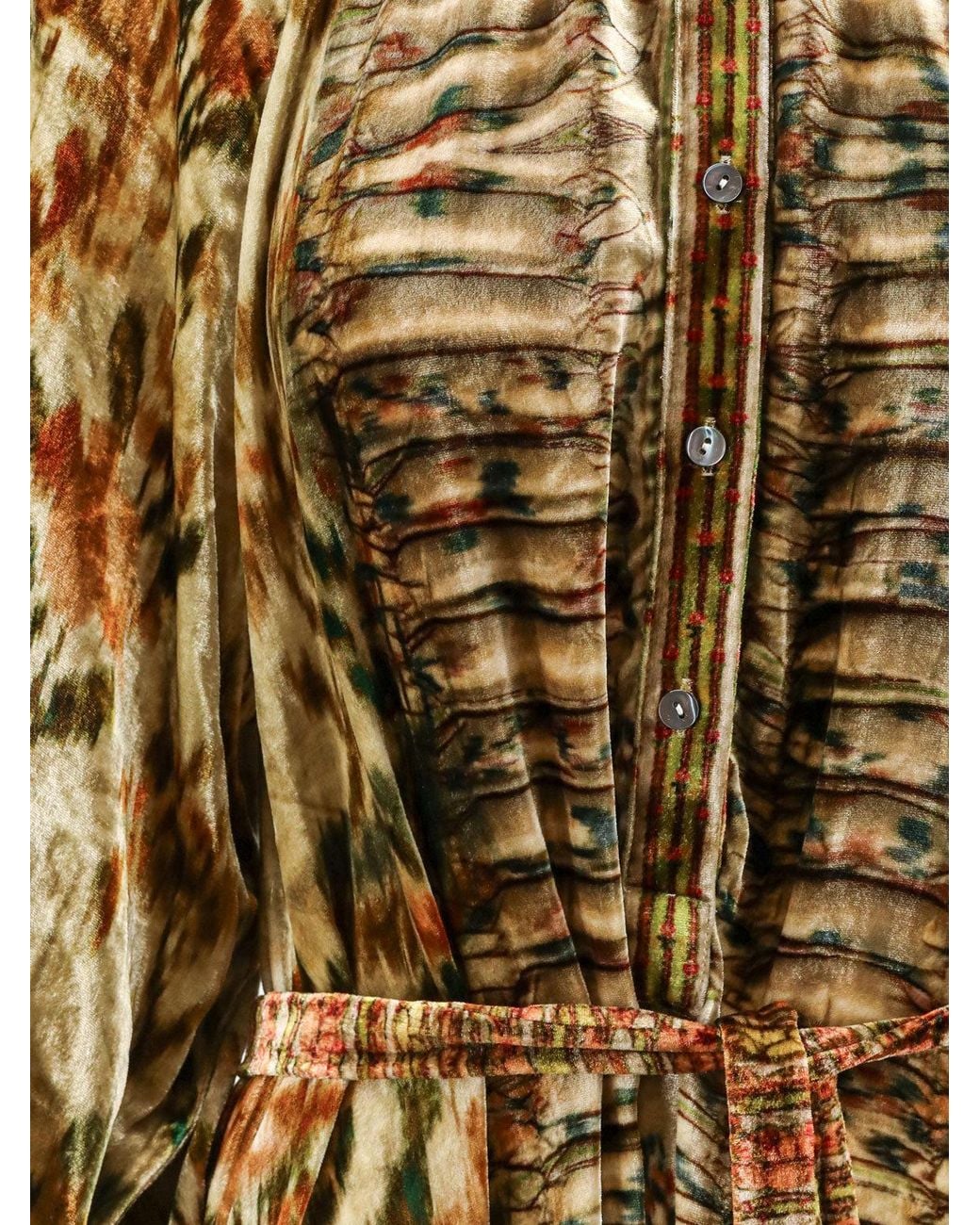 Pierre Louis Mascia Metallic Kanada Chenille Chemisier Dress