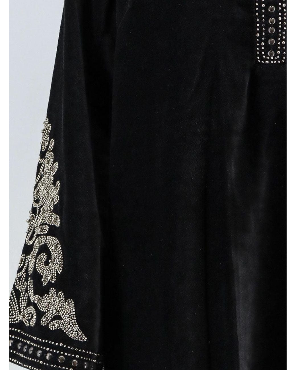 Scarlett Poppies Black Signe Velvet Dress With Studs