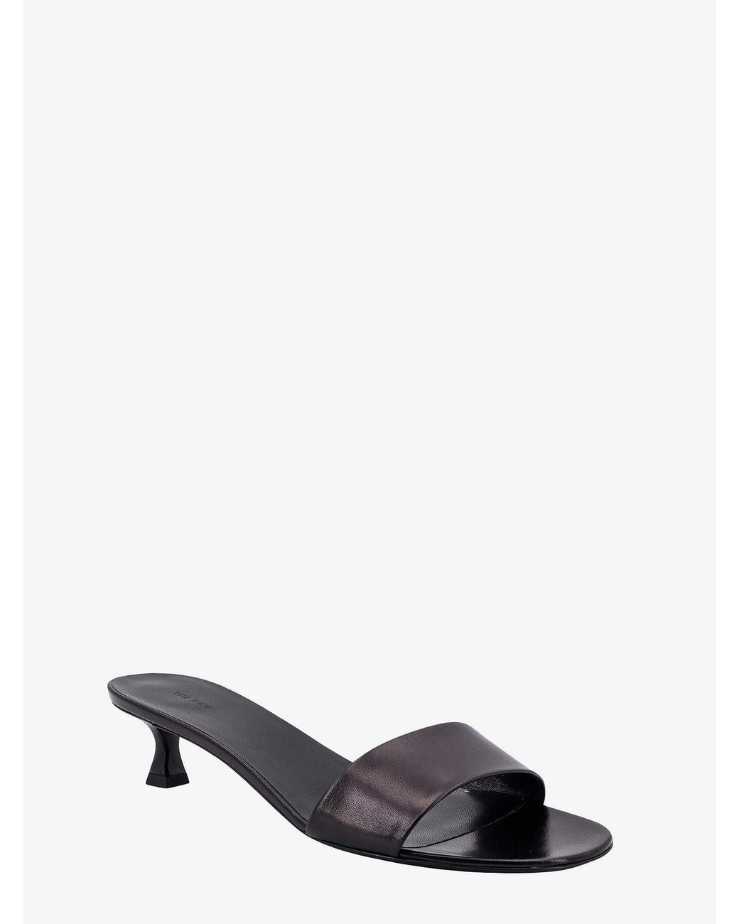 The Row White Leather Sandals