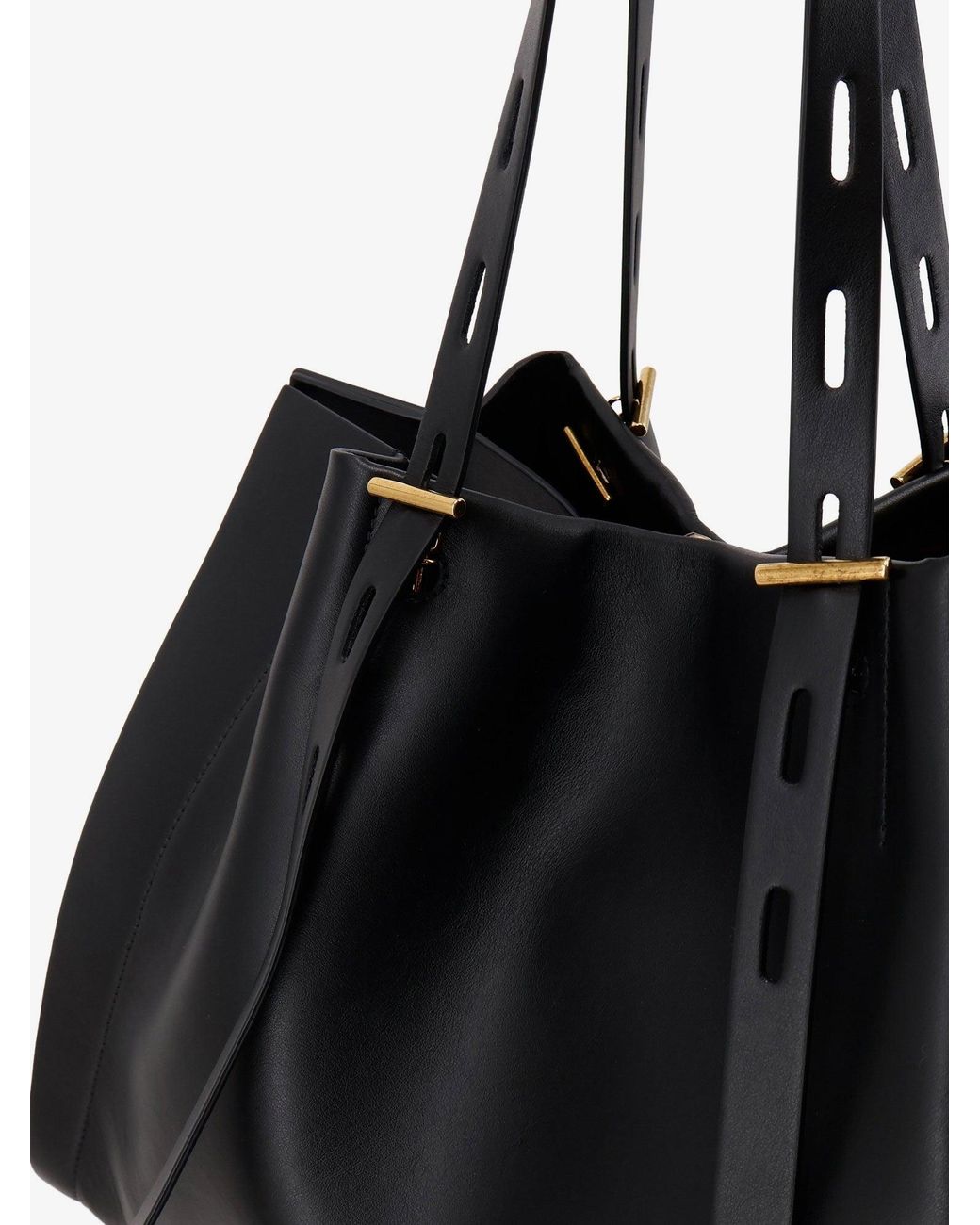 MINOBOSSI Black Paula Leather Shoulder Bag
