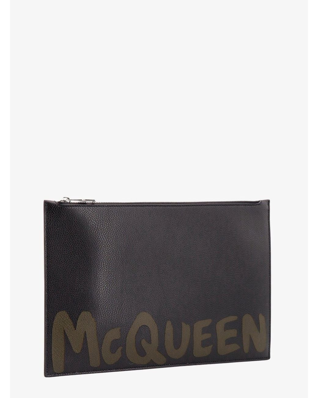 McQueen Black Clutch for men
