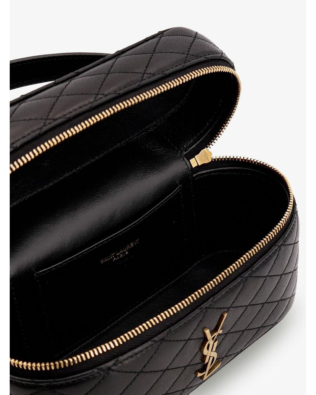 Saint Laurent White Gaby Vanity Bag