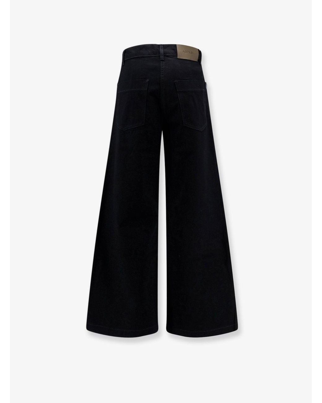 Aspesi Black Cotton Trousers