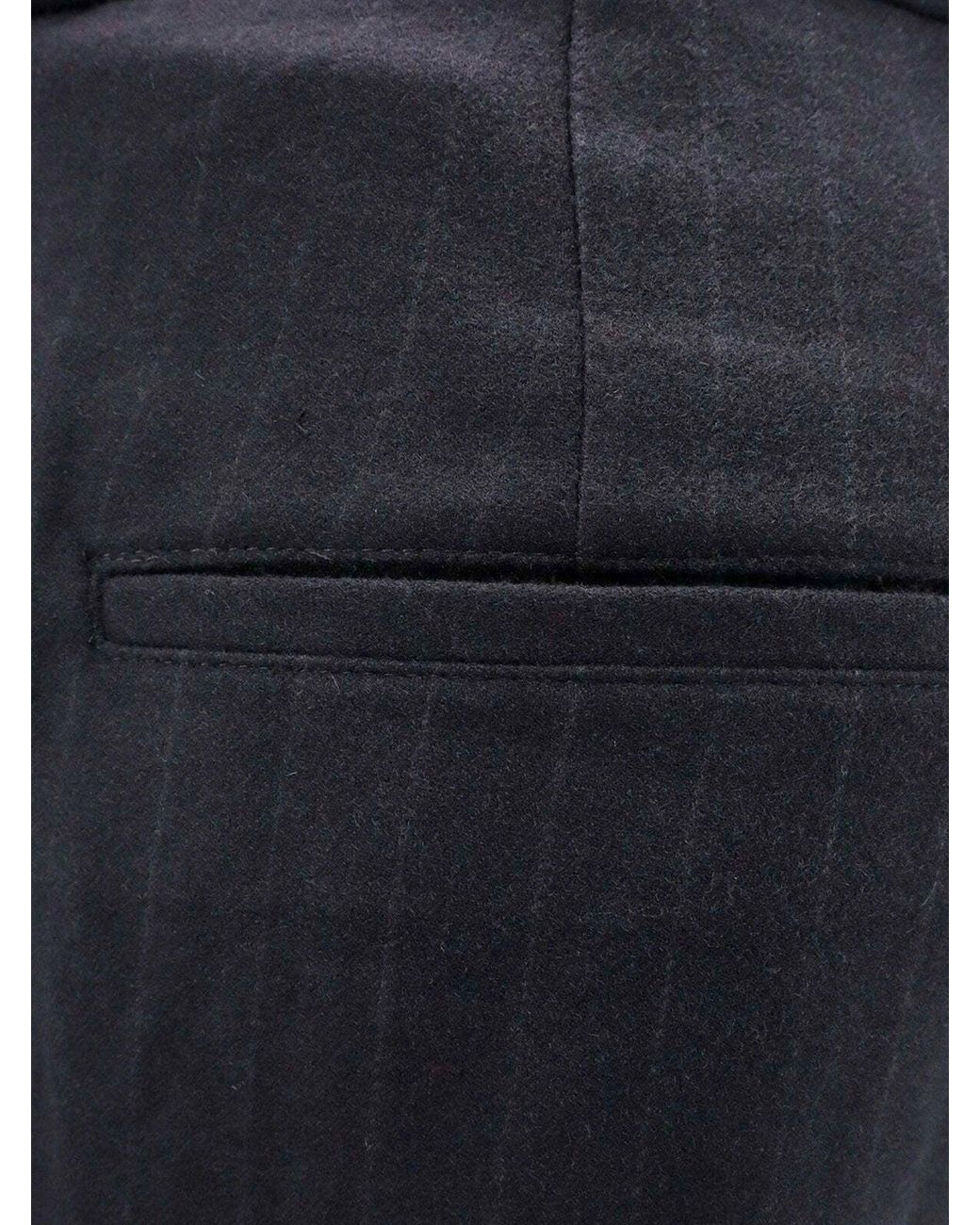 TONYWACK Blue Loose Fit Cotton Trousers for men