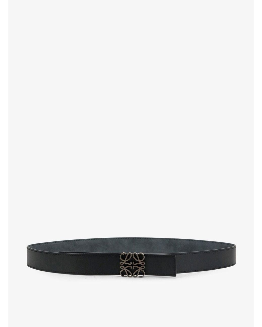 Loewe White Anagram Suede Belt for men