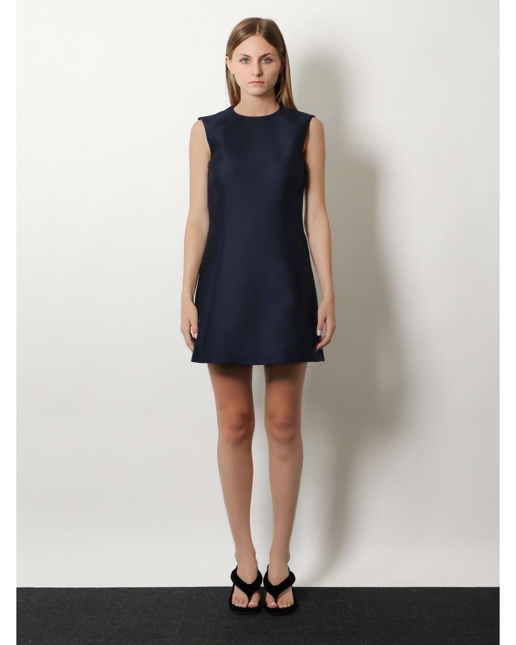 Balenciaga Blue A-Line Mini Dress