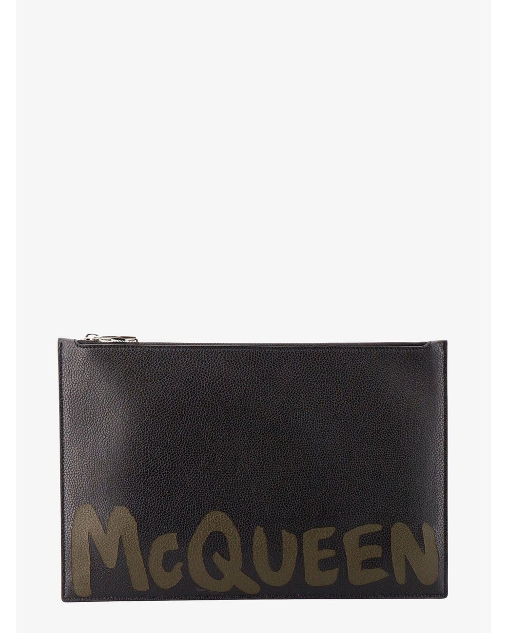McQueen Black Clutch for men