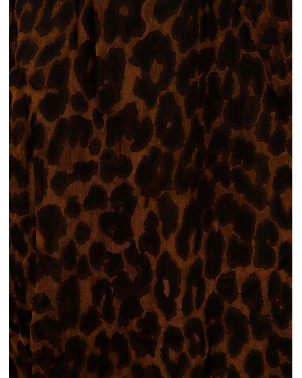 Mes Demoiselles Brown Susu Leopard-Print Long Skirt
