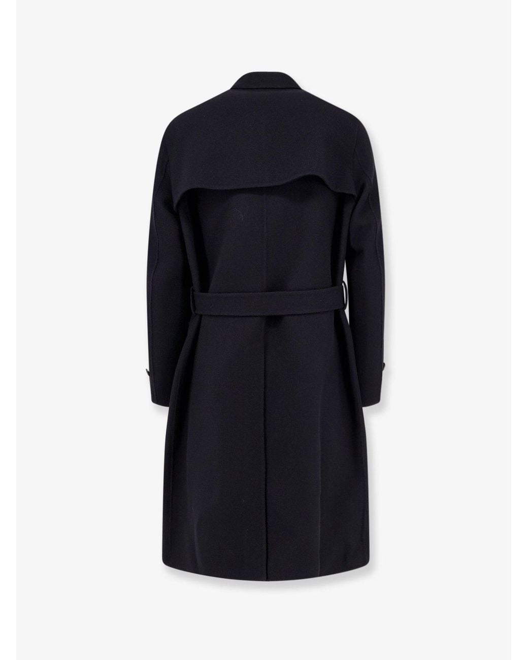 Hevò Blue Melendugno Wool Coat for men