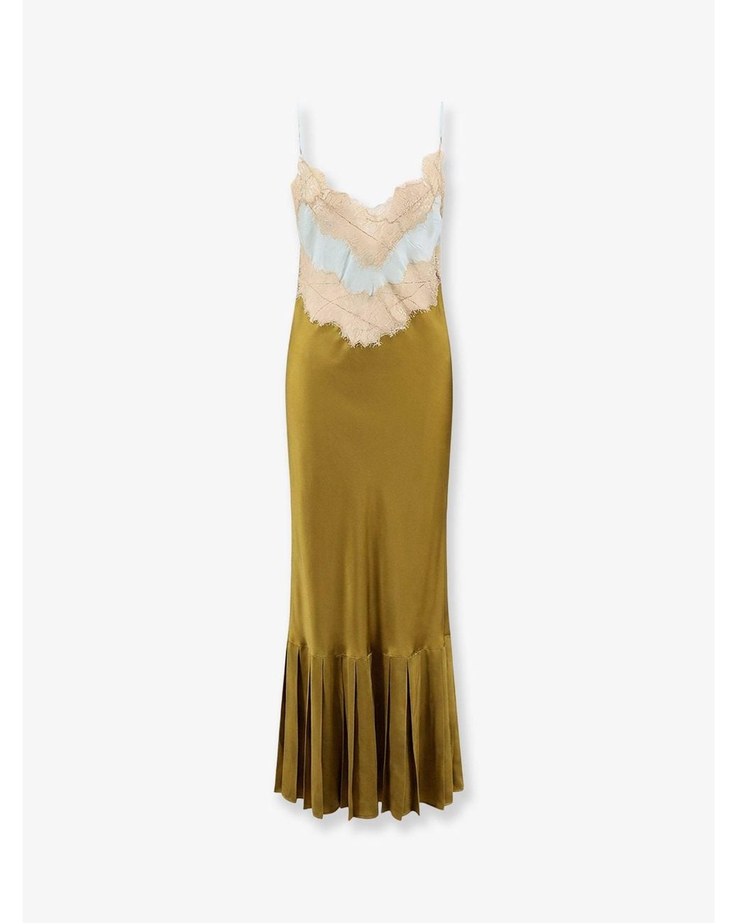 Mes Demoiselles White Fina Viscose Dress With Lace Profile