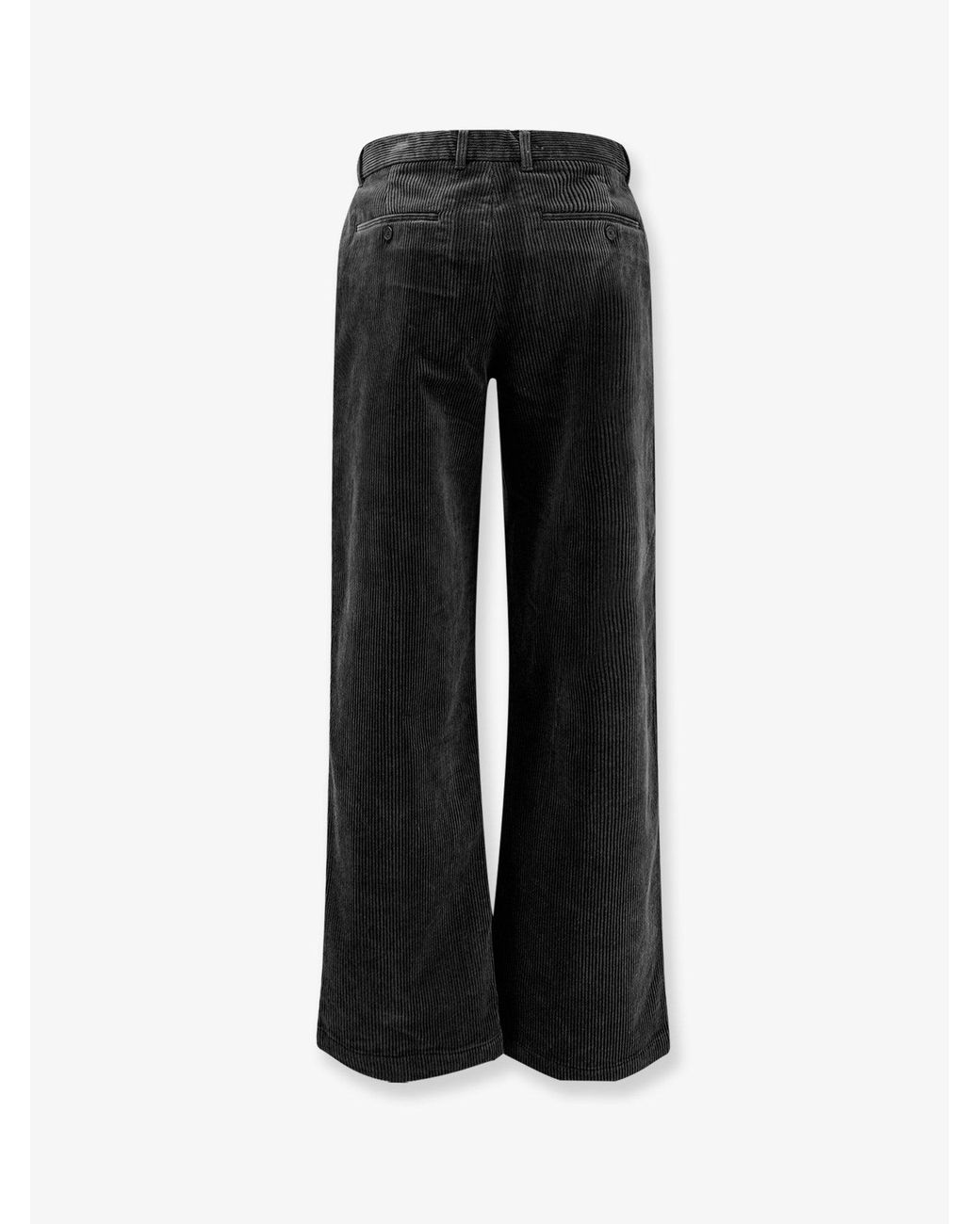 DUNST Black Corduroy Trousers for men