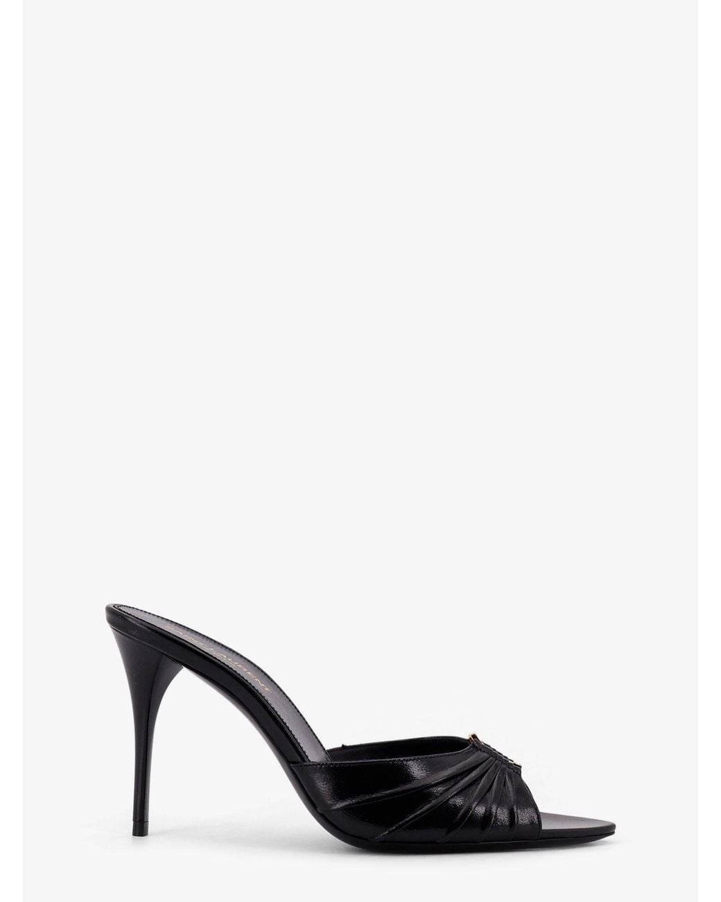 Saint Laurent Black Babylone 90 San Leather Sandals