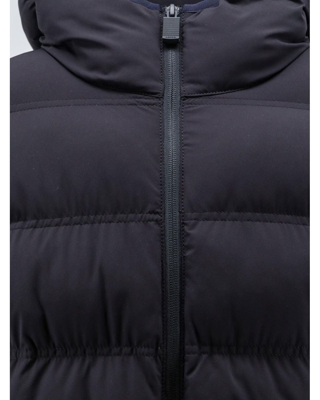 Aspesi Blue Hobbs Stretch Nylon Down Jacket for men