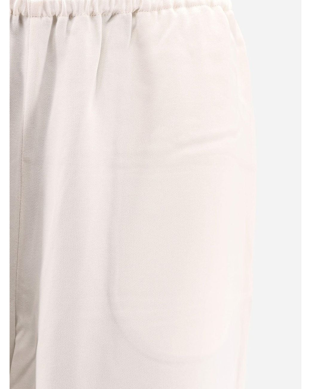 Totême  White Viscose Trousers