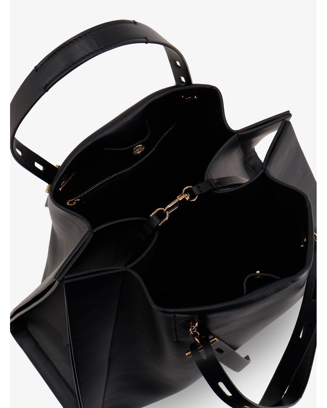 MINOBOSSI Black Paula Leather Shoulder Bag