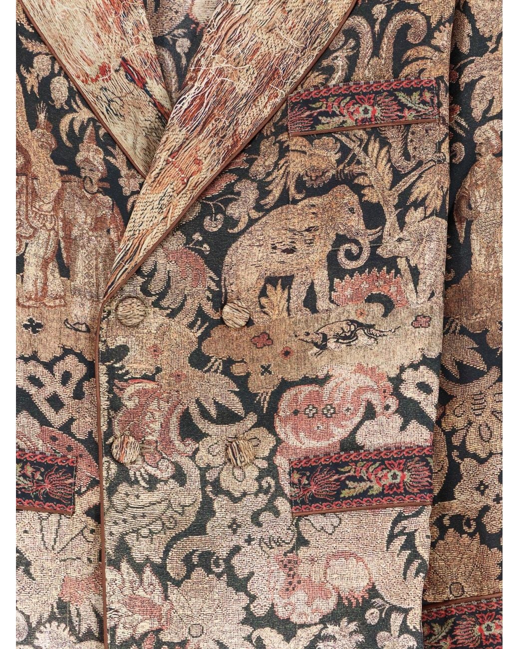 Pierre Louis Mascia Brown Silk Blazer