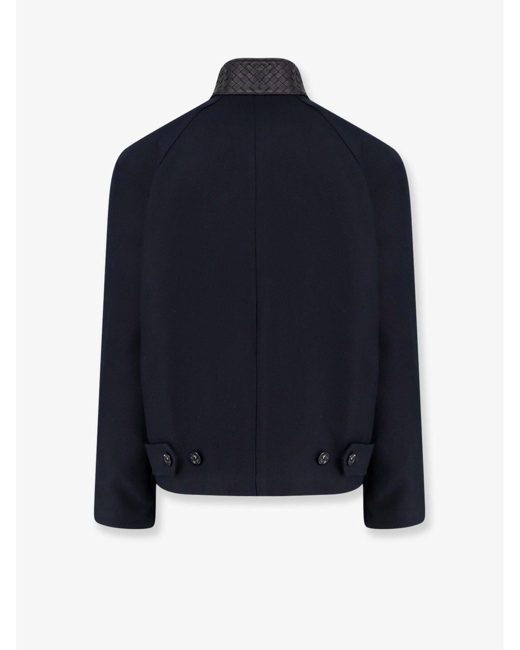 Bottega Veneta Blue Harrington Compact Cotton Gabardine Jacket for men