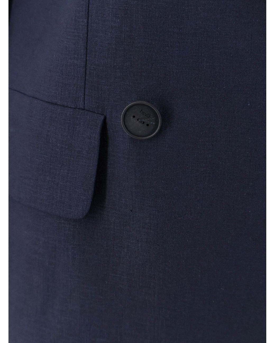 Hevò Blue Rocchetta Linen And Viscose Suit
