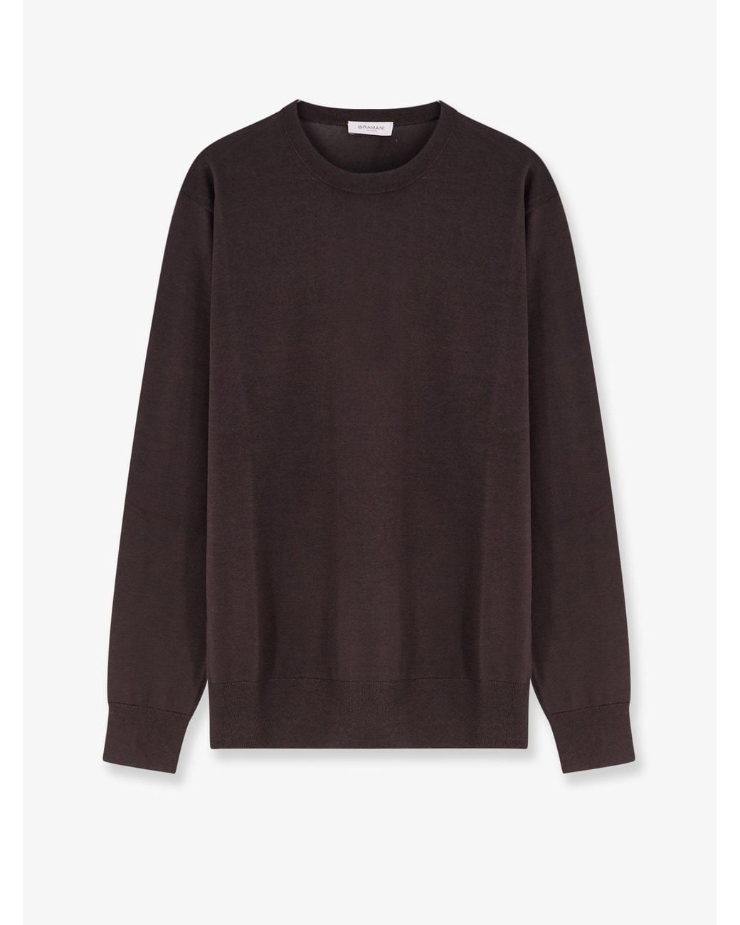 Bramani Cashmere Brown Wool Sweater for men
