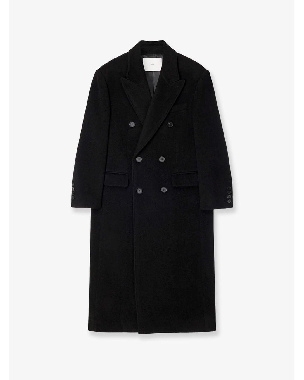 DUNST Black Wool And Cashmere Blend Coat
