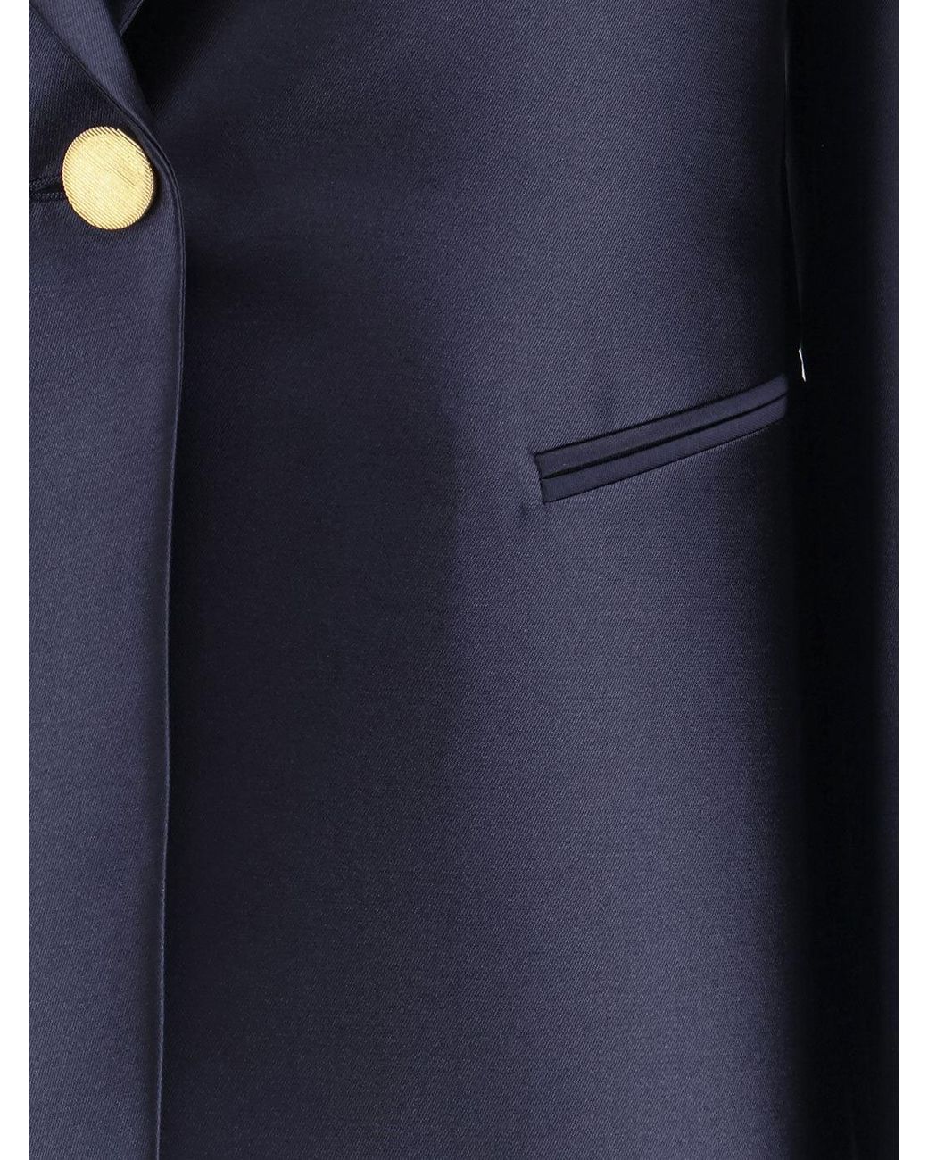 Alberta Ferretti Blue Mikado Blazer