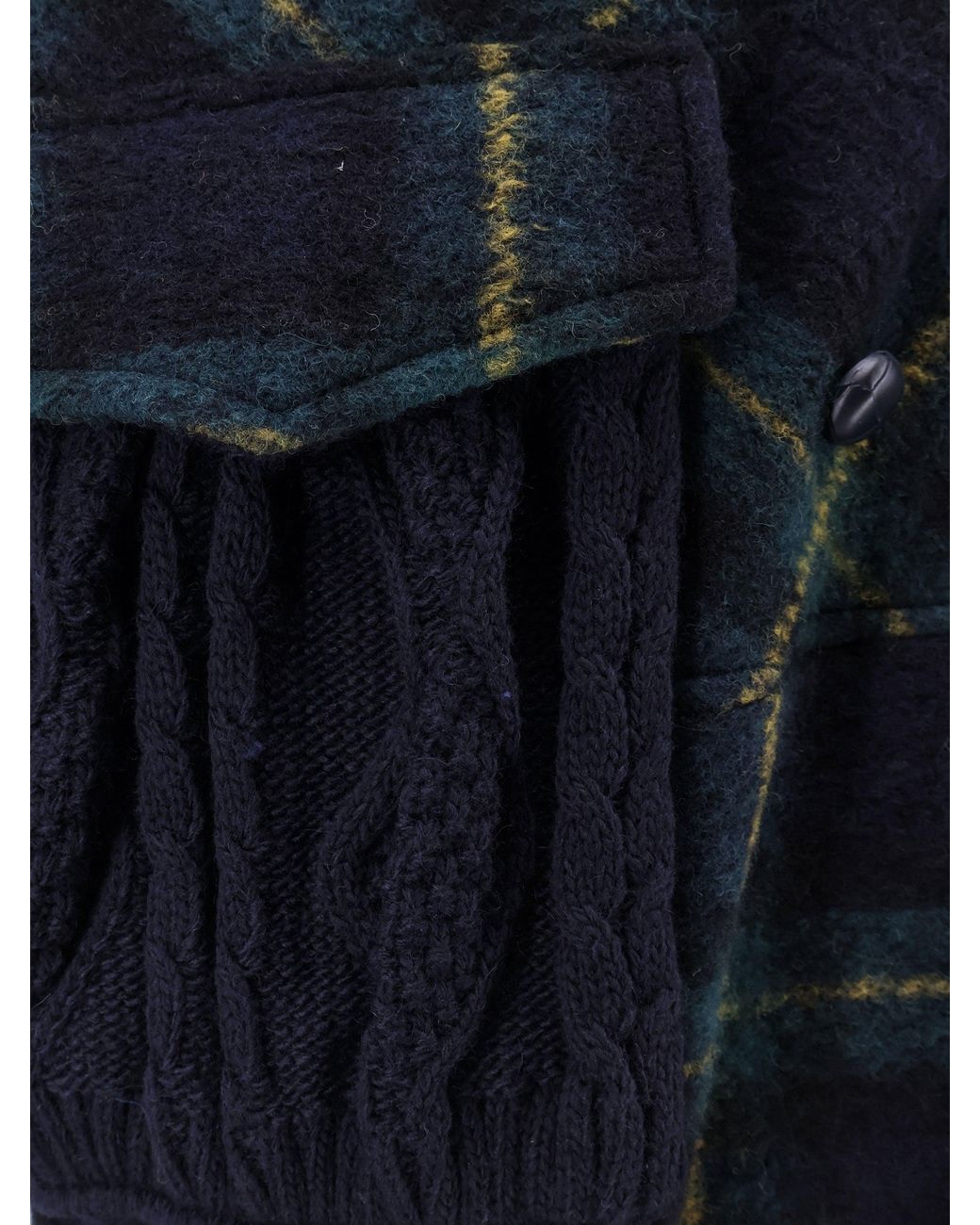 BYE Firenze Blue Short Wool Blend Coat