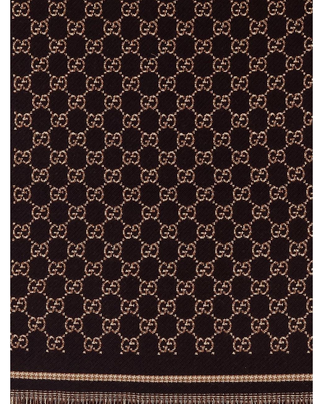 Sciarpa Gg di Gucci in Brown da Uomo