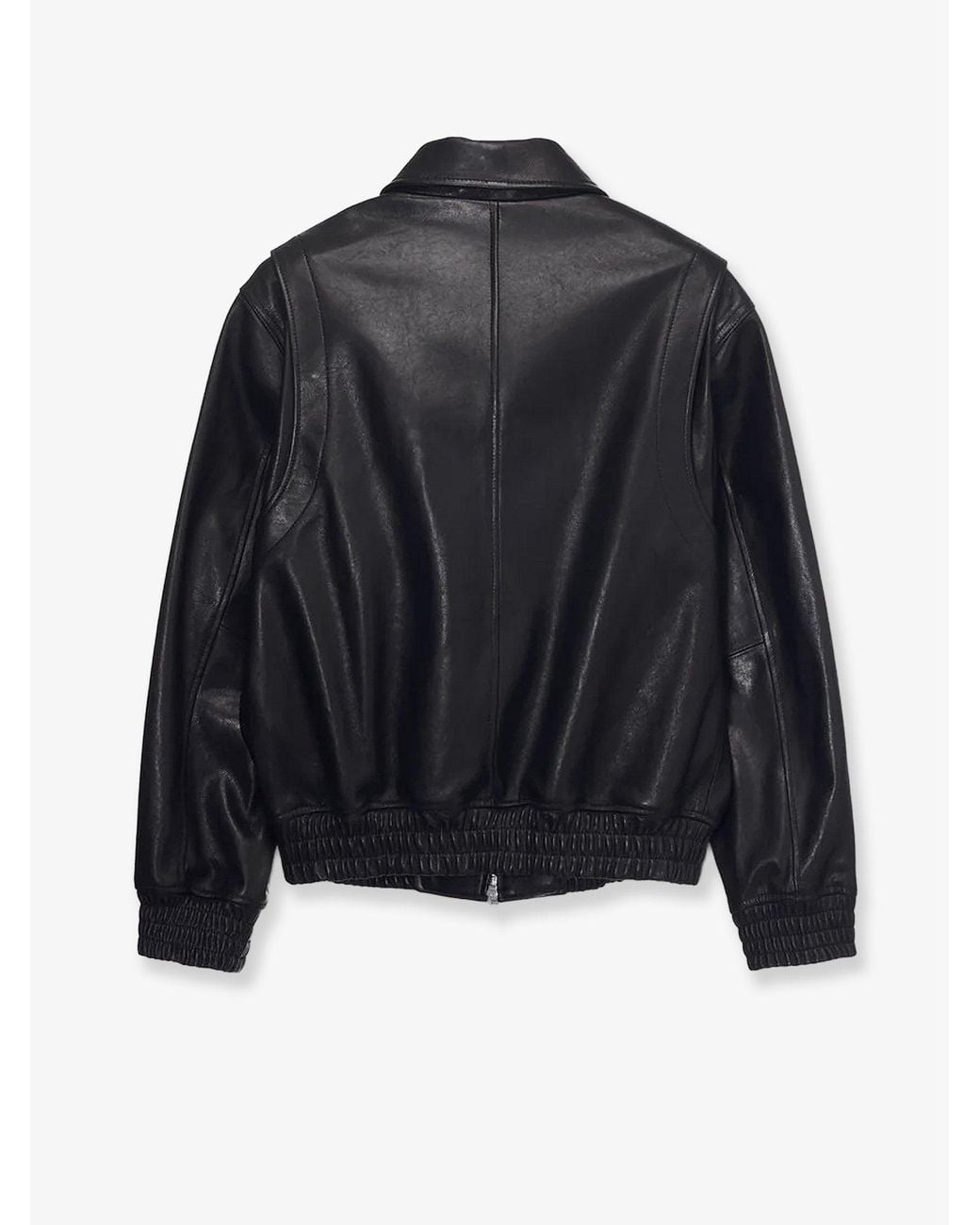 DUNST Black Refined Leather Jacket for men