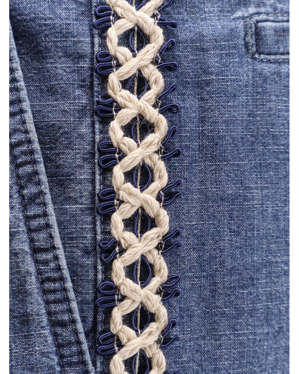 Valentino Blue Denim Shorts for men