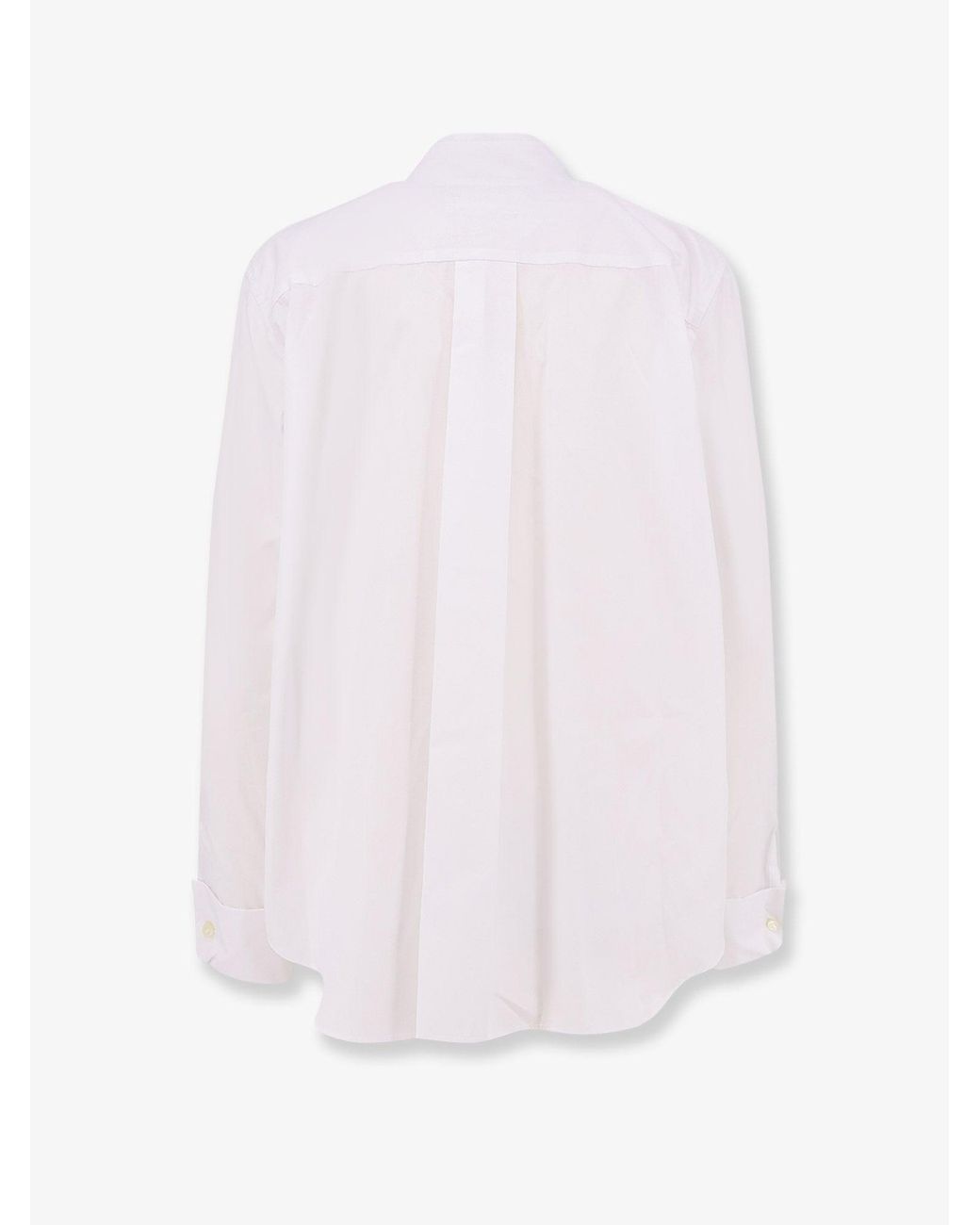 Sacai Pink Poplin Shirt With Front Panel