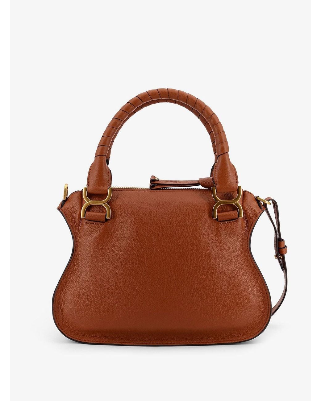 Chloé Brown Marcie Small Leather Shoulder Bag