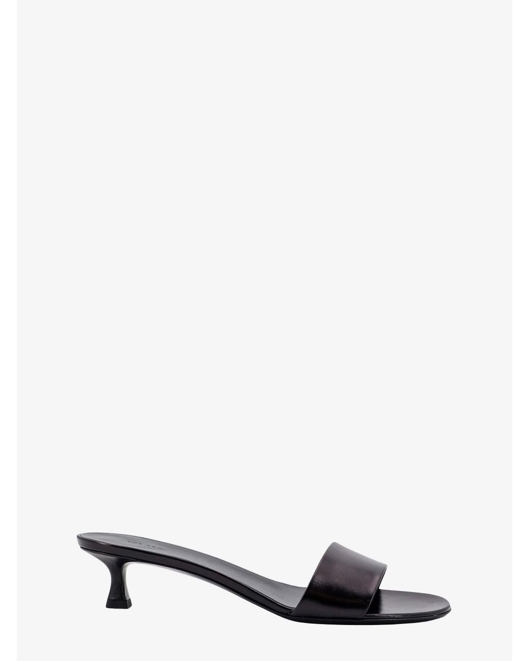 The Row White Leather Sandals