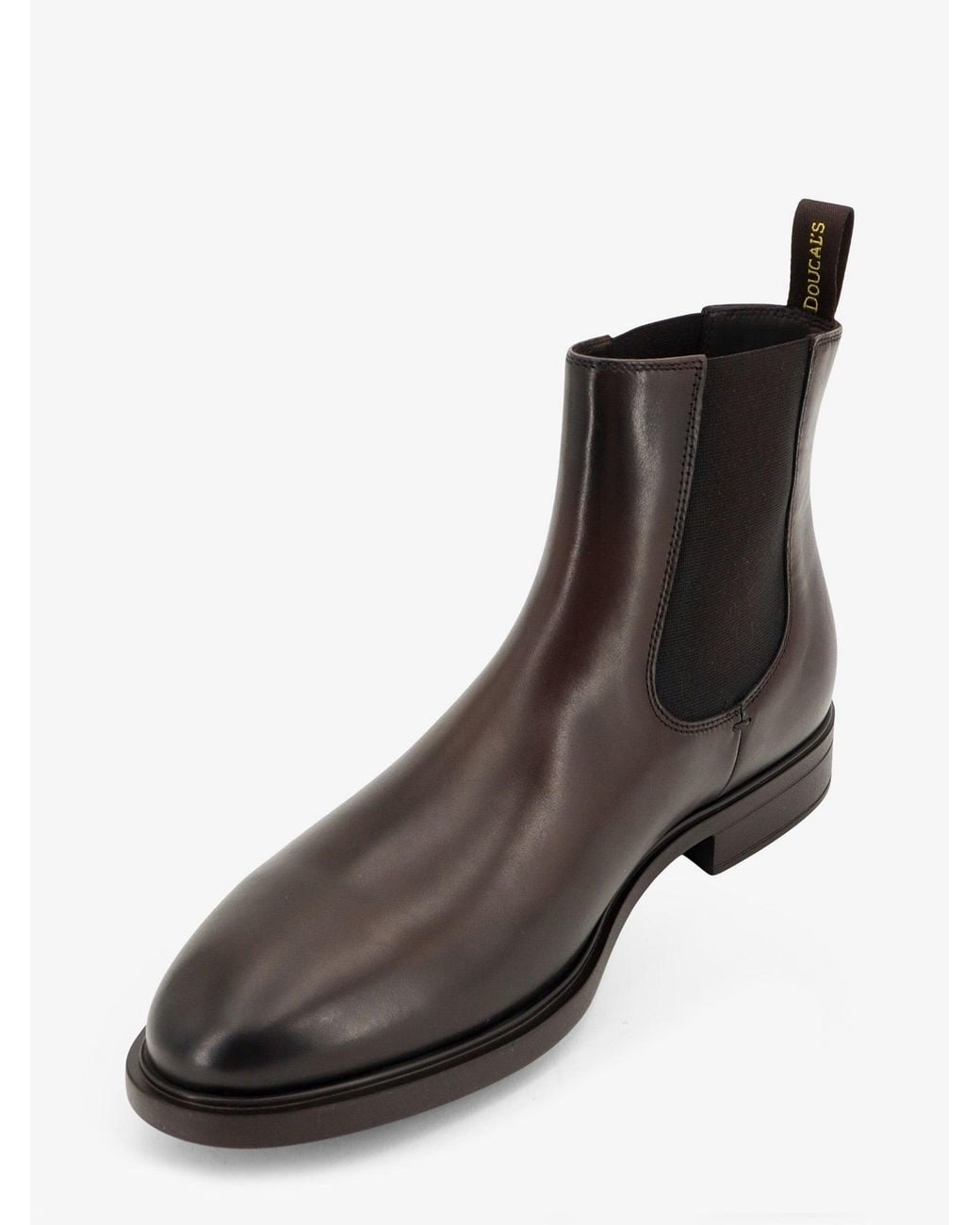 Doucal's Brown Leather Boots for men