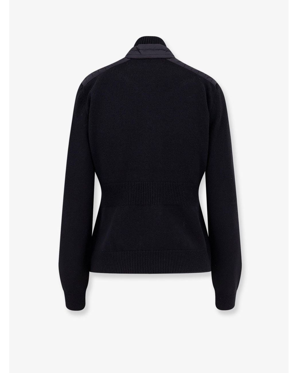 Moncler Blue Wool And Nylon Blend Jacket