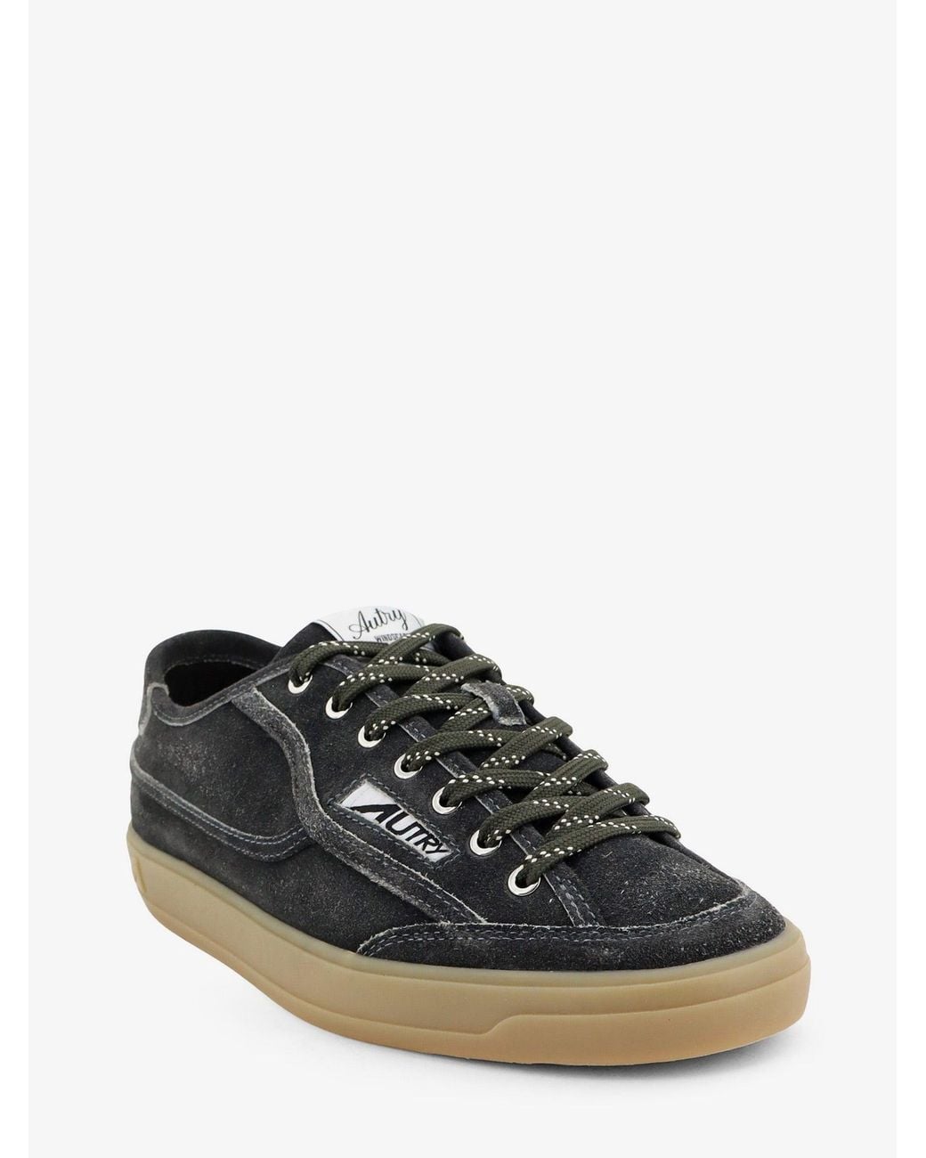 Autry Black Winscape Suede Sneakers With Logo for men
