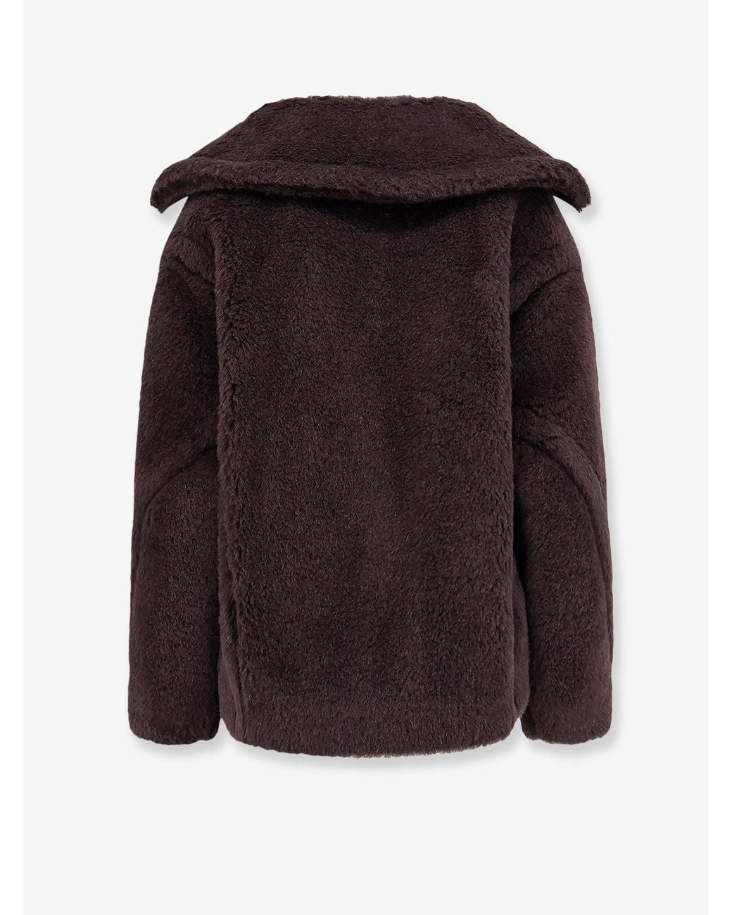 Max Mara Black Mxmalcuno Alpaca, Virgin Wool And Silk Jacket