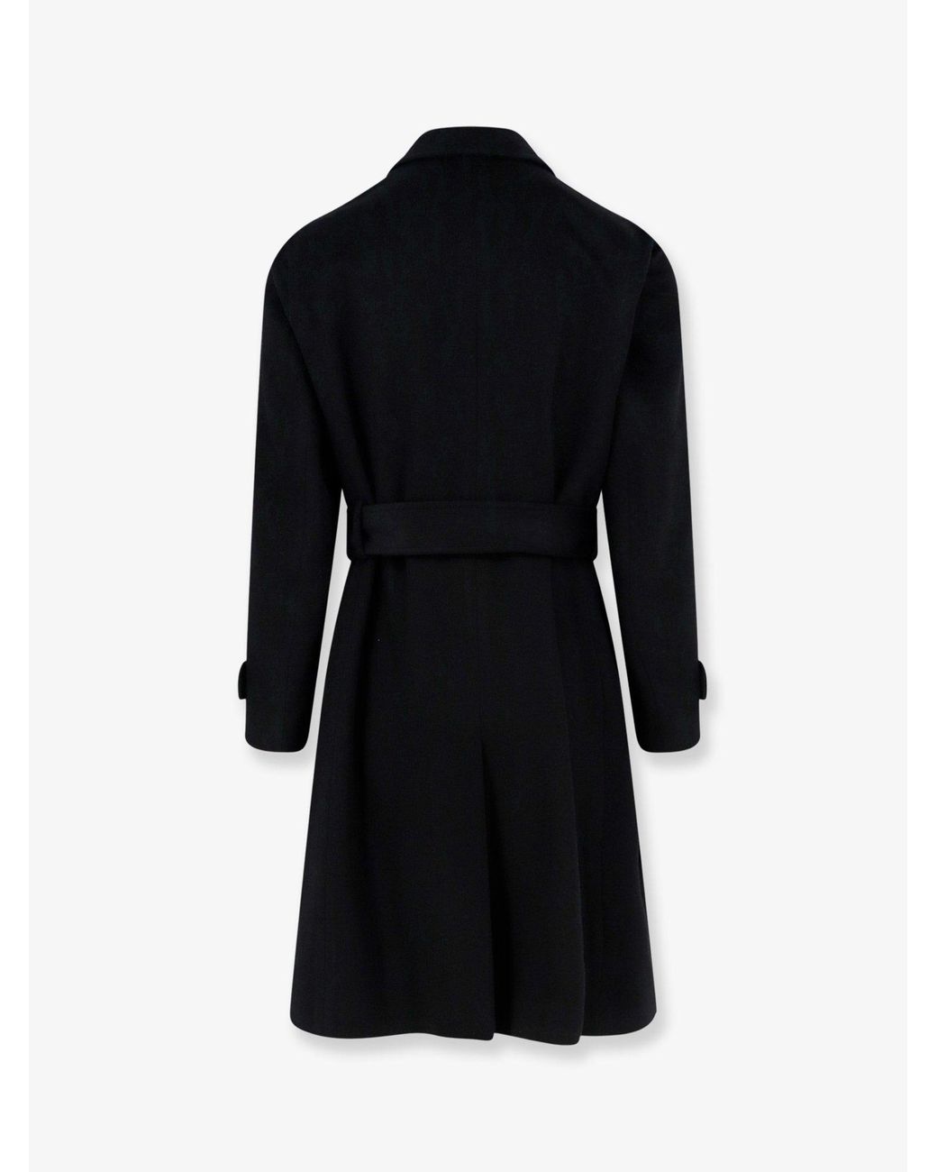 Lardini Black Cashmere Coat for men
