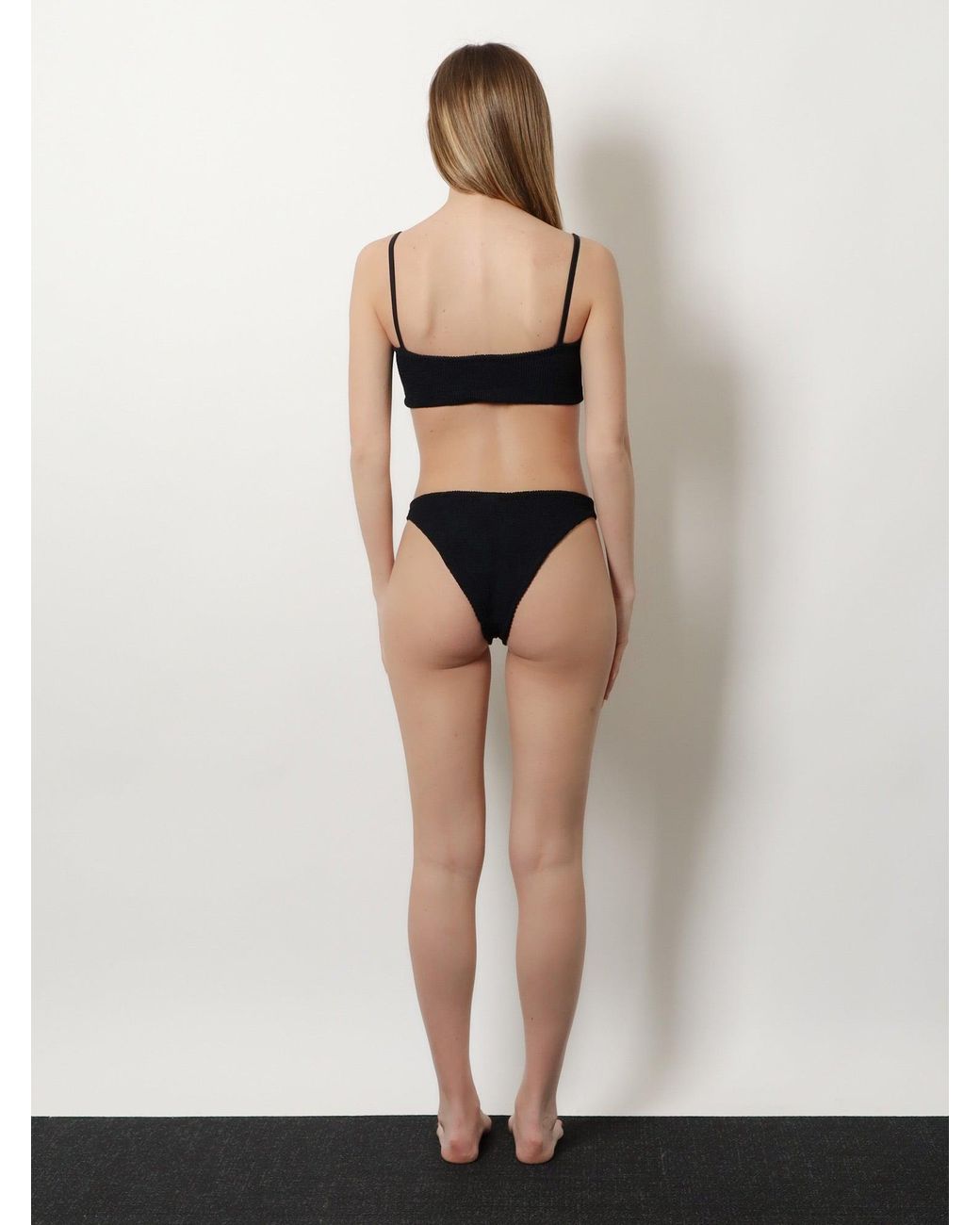 Hunza G Black The Original Crinkle Bikini