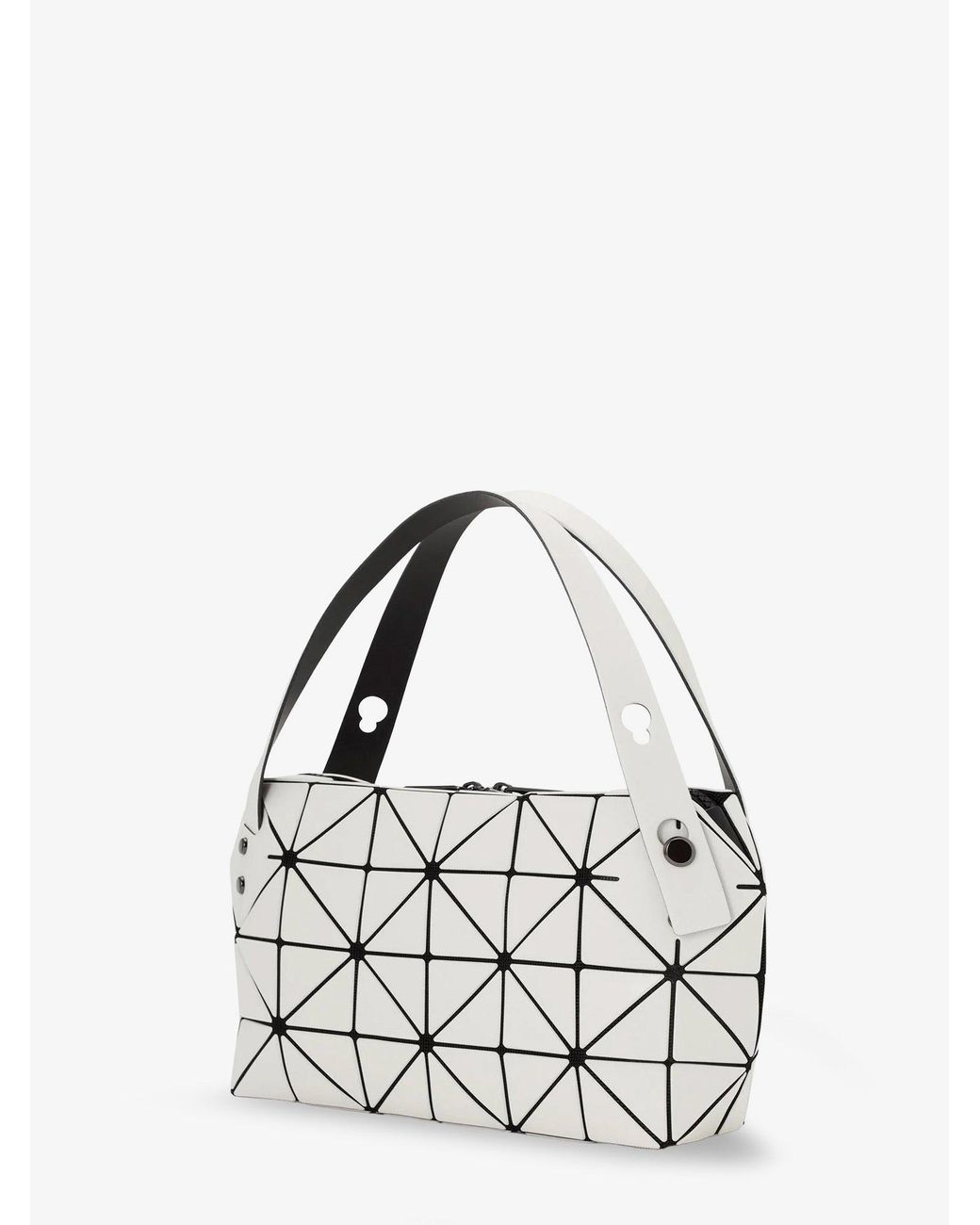 Issey Miyake White Boston Pvc Handbag